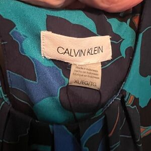 Calvin Klein Blue Floral Blouse